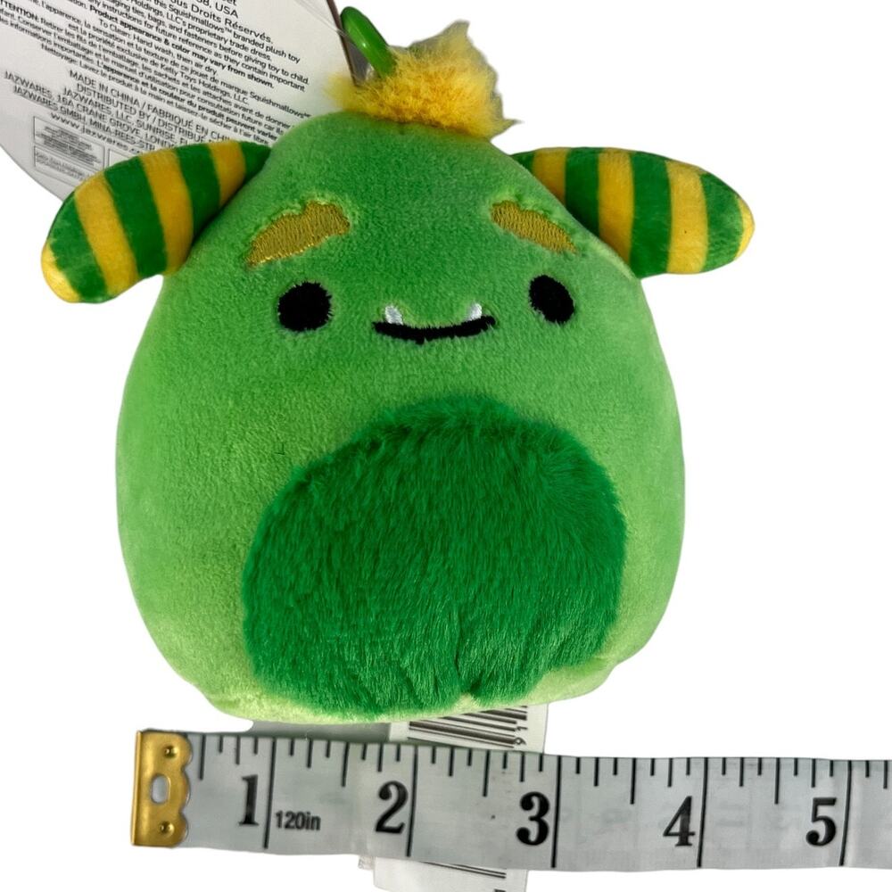 Squishmallow Callum the Monster Halloween Plush Stuffed Animal with Clip 3.5” - Picture 11 of 11
